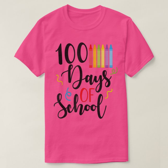 100. Schullehrertag 100 Tage T-Shirt (Design vorne)