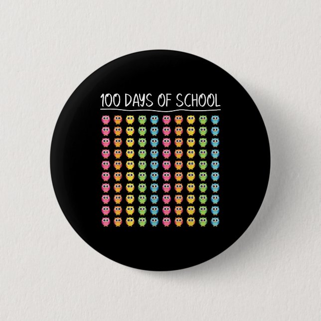 100. Schullehrertag glücklich 100 Tage Scho Button (Vorderseite)