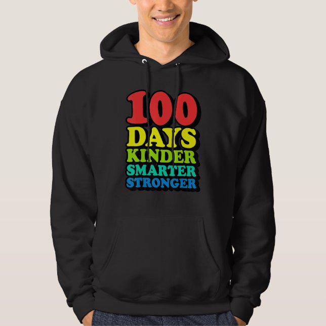 100. Schullehrertag Kind Jugend glücklich Ki Hoodie (Vorderseite)