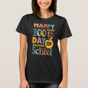100. Schullehrertag Kinder glücklich 100 T-Shirt