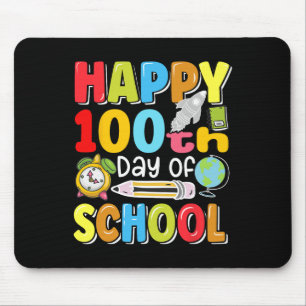 100. Schullehrertag Kinder haben 100 Tage Glück Mousepad