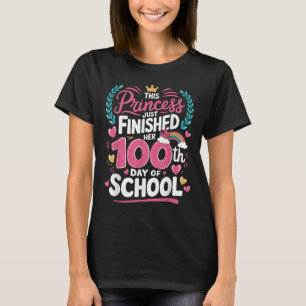 100. Schulprinzessin Kinder Mädchen 100 Tage T-Shirt