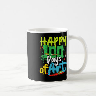 100. Schultag 100 Kunstlehrer Kaffeetasse