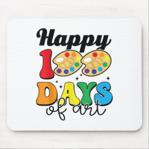 100. Schultag 100 Kunstlehrer Mousepad