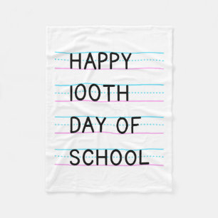 100. Schultag 100 Schultage 1 Fleecedecke