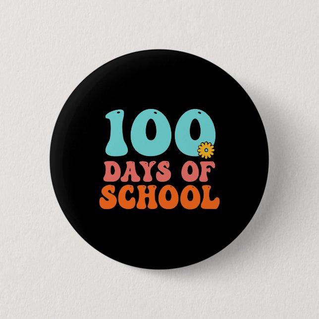 100. Schultag 100 Schultage Button (Vorderseite)