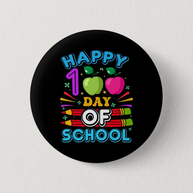 100. Schultag 100 Schultage Button (Vorderseite)