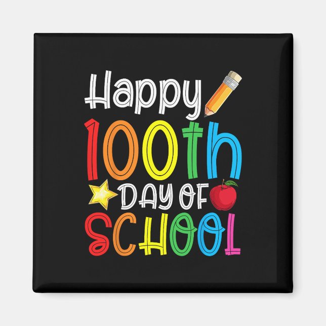 100. Schultag 100 Schultage Magnet (Vorne)