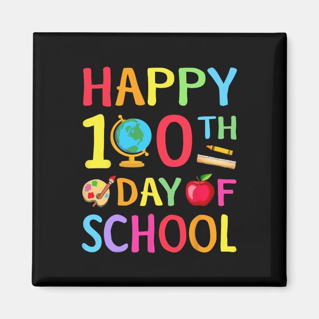 100. Schultag 100 Schultage Magnet (Vorne)