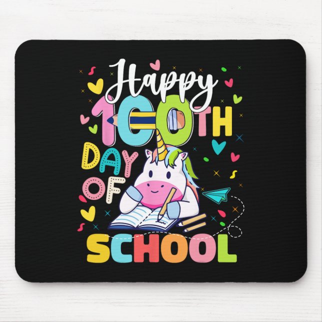 100. Schultag 100 Schultage Mousepad (Vorne)