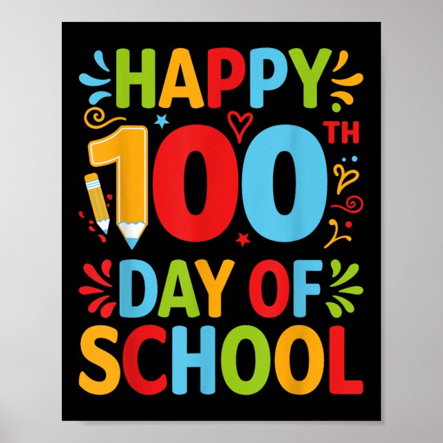 100. Schultag 100 Schultage Poster (Vorne)