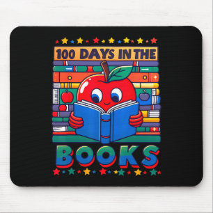 100. Schultag 100 Tage im Buch Lesebuch B Mousepad