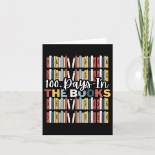 100. Schultag.100 Tage in den Büchern lesen Karte