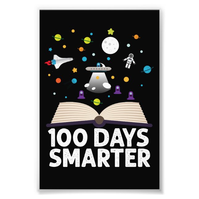100. Schultag 100 Tage intelligenter Bücherraum Fotodruck (Vorne)