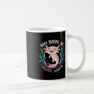 100. Schultag 100 Tage ist Alotl School Axolo Kaffeetasse