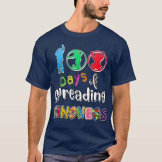 100. Schultag 100 Tage Kindheit verbreiten T-Shirt