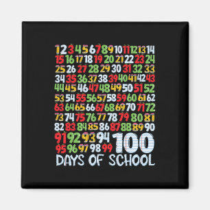 100. Schultag 100 Tage Mathematik Lehrer Magnet
