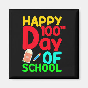 100. Schultag 100 Tage Niedlich Schüler Jungen Gi Magnet