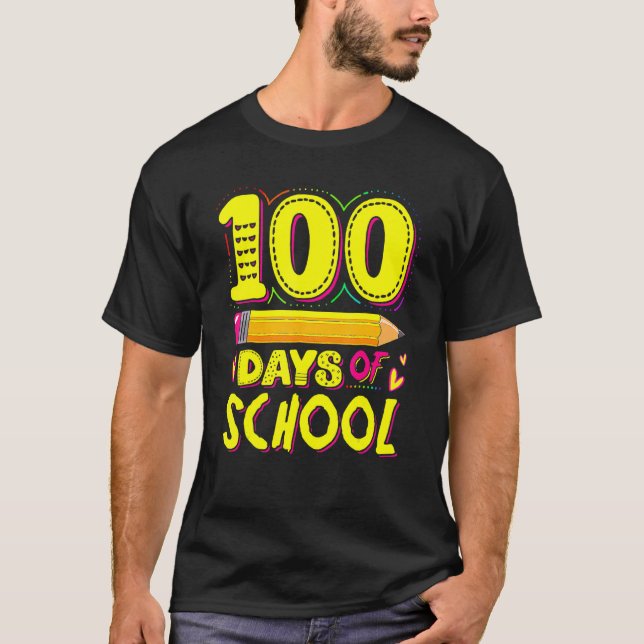 100. Schultag 100 Tage Penci T-Shirt (Vorderseite)
