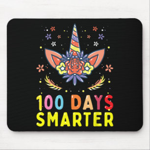 100. Schultag 100 Tage schlauer Einhorn Lover Mousepad