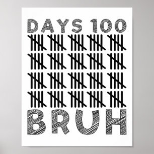 100. Schultag 100 Tage Schulkinder Poster