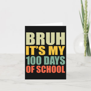 100. Schultag 1. Klasse 100 Tage klüger Karte