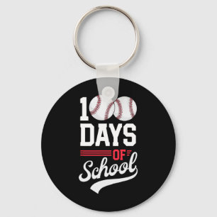 100. Schultag Baseball 100 Tage Kinder Schlüsselanhänger