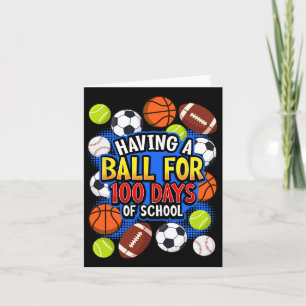 100. Schultag Basketball Fußball Fußball Bas Karte