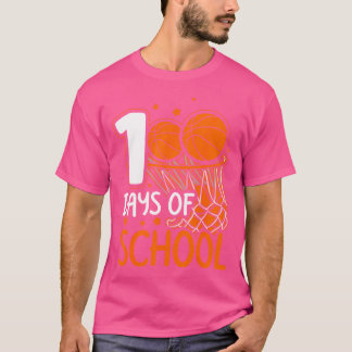 100. Schultag Basketball Kinder 100 Tage SC T-Shirt