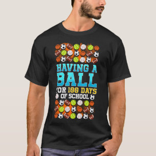 100. Schultag Bysketbyll Footbyll Fußball Bys T-Shirt