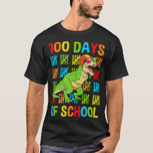 100. Schultag Dinosaur TRex Jugend T-Shirt