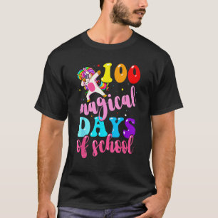 100. Schultag Einhorn 100 Magische Tage Lehre T-Shirt