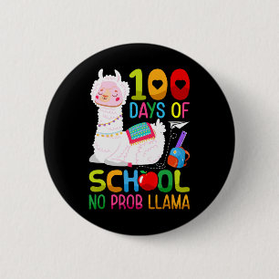 100. Schultag Einhorn Mädchen 100 Tage Schule Button