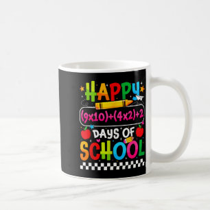 100. Schultag Frohe 100 Tage Mathe-Gleichung T Kaffeetasse
