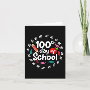 100. Schultag für Lehrer Kinder 100 Tage Sma Karte