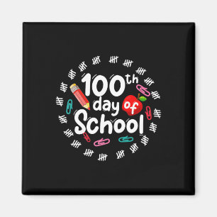 100. Schultag für Lehrer Kinder 100 Tage Sma Magnet