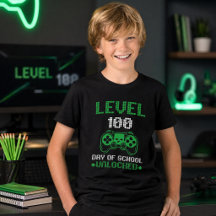 100. Schultag Gamer T-Shirt - Kinder Video Spiele