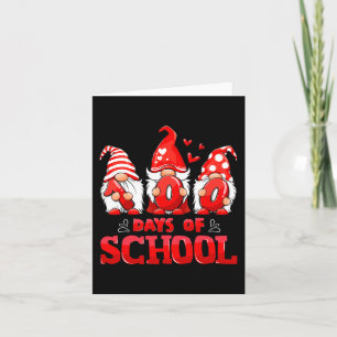 100. Schultag Gnome Lehrer Schüler 100 Da Karte