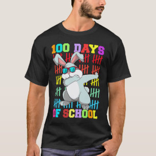 100. Schultag Hase Lehrer Kinder T-Shirt