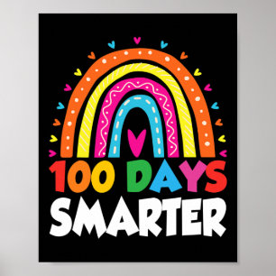 100. Schultag Ideen Lehrer 100 Tage Schlauer Poster