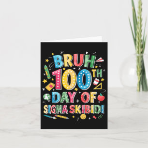 100. Schultag Karte