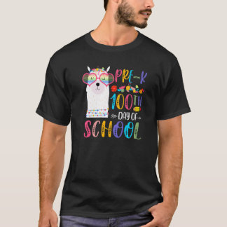 100. Schultag Kein Problem Lama Lehrer 100 Tage T-Shirt
