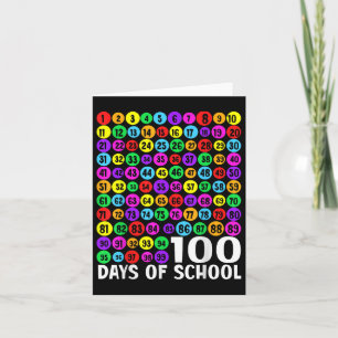 100. Schultag Kinder 100 Tage Mathematik Nu lernen Karte