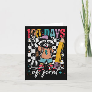 100 Schultag Kinder Funny 100 Tage der Schule Karte