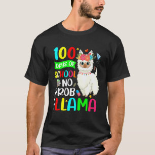 100. Schultag Lama 100 Tage Schule Kein Pr T-Shirt