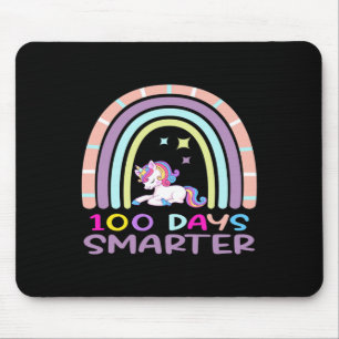 100. Schultag Lehrer 100 Tage intelligenter Regenb Mousepad