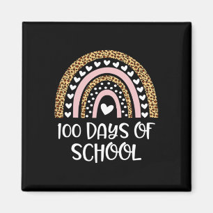 100. Schultag Lehrer 100 Tage schlauer Regen Magnet
