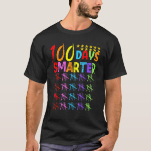 100. Schultag Lehrer Kind Glücklich 100 Tage Sma T-Shirt