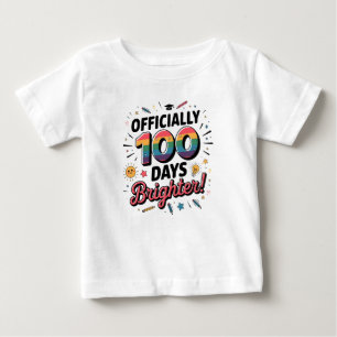 100. Schultag, Offiziell 100 Tage Heller Baby T-shirt