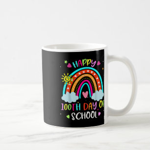 100. Schultag Regenbogen Glücklicher 100 Tage Inte Kaffeetasse